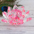 Лотос хрустальный 11 см розовый в подарочной коробке