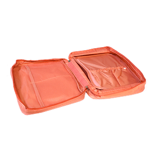 Сумочка несессер для хранения 23х18 розовая ткань