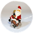 Свеча новогодняя 12 см `Веселый Санта` в ассортименте