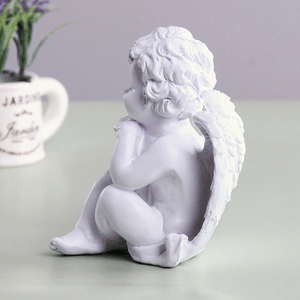 Фигура Ангел 10х14 см Ожидание белый