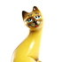 Кошка Муська 20 см желтая глянцевая