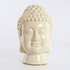 Фигура Бюст Будды 13х25 см винтажно - белый с эффектом кракелюра