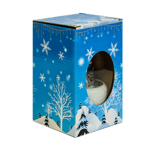 Ёлка Дед Мороз и собачка 15 см подсветка музыкальная вращающиеся