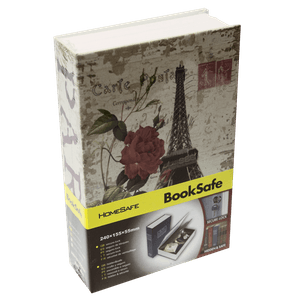 Сейф-книга с ключом Эйфелева башня 16х24х5см металл