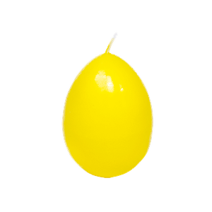 Свеча яйцо пасхальное 5х7см Жёлтая