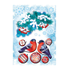 Декоративная новогодняя наклейка Снегири объёмная