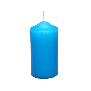 Свеча столбик 12 см Синяя