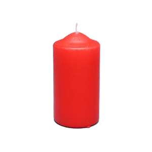 Свеча столбик 12 см Красная