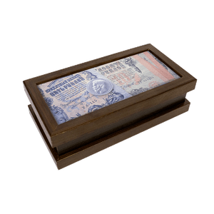 Шкатулка Царские банкноты 19х5 см венге