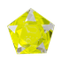 Пентаграмма Знак Зодиака 6 см Овен жёлтая