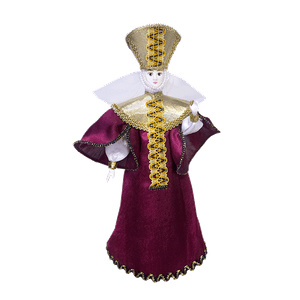 Кукла сувенирная Барышня-Крестьянка 30см алый костюм