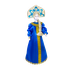 Кукла сувенирная Княгина Ольга 29 см голубой костюм