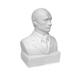 Скульптура Бюст Путин В.В. 5х7 см белый