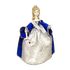 Кукла сувенирная Герцогиня 27см синие серебро костюм