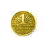 Монета счастливый рубль 2 см золото в упаковке