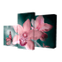 Мини Модуль на холсте `Бабочка на цветах` 78x50
