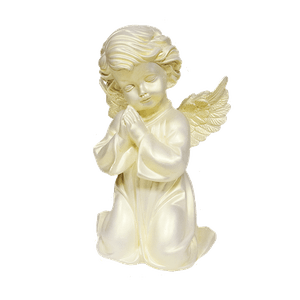 Фигурка Ангел Молящийся 19х23х12 см белый керамика