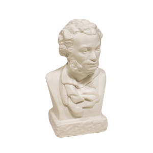 Скульптура Бюст Пушкин А.С. 4х8 см белый