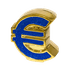Копилка Евро 17х20х8 см золото керамика