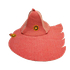 Набор банный женский  шапка, коврик 35см красный