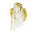 Фигурка `Ангел Думающий` 23х26х21 см бело-золотой