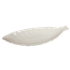 Тарелка Листик 37х6х14 см белая керамика
