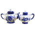 Чайная пара Карачун 30х35х18 см гжель керамика