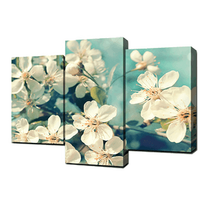 Модульная картина Триптих Цветы вишни 100х65 см
