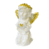 Фигурка Ангел с Сердцем 11х18х9 см бело-золотой керамика