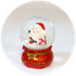Новогодний снежный шар 6,5 см `Санта со снежком`
