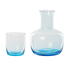 Графин для напитков со стаканом д10в15см голубой