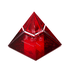 Пирамида Знаки Зодиака Близнецы 5см красная в подарочной коробке