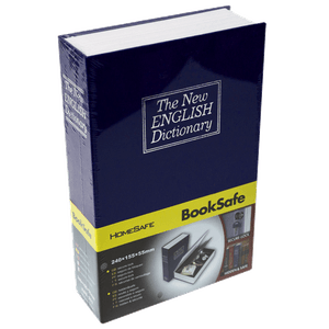 Сейф-книга с ключом Английский словарь 16х24х5см синий металл