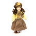 Кукла 30 см желтая кофточка коричневая юбка