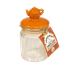 Баночка для чая подарочная 13 см Чайник оранжевый