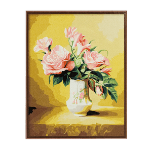 Картина-раскраска Розы в вазе 40х50см