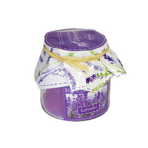 Свеча ароматическая в баночке 7 см Лаванда фиолетовая