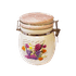 Баночка для чая с герметичной крышкой Букет цветов 14 см керамика