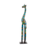 Жираф 100см сине-чёрный роспись дерево албезия