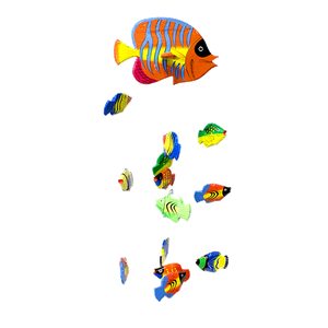 Воздушный аквариум Рыбки Вариола 70 см 16 разноцветных рыбок