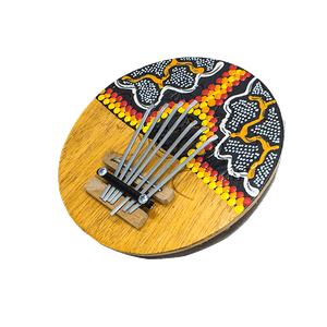 Калимба музыкальный инструмент 14х8 см австалийская мозаика в ассортменте кокос