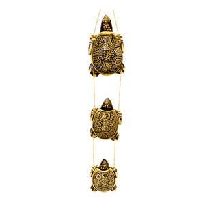 Три черепахи Настенное украшение 55 см резьба коричневые албезия