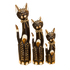 Кошки с бантиком набор 3 шт 50, 40, 30 см резьба дерево албезия