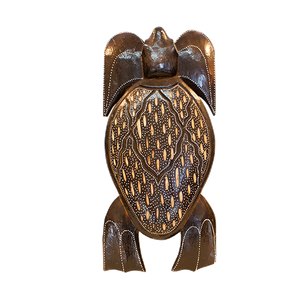 Панно настенное Черепаха 50 см резьба коричневое албезия