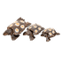 Шкатулки Черепахи набор 3 шт 20,16,12 см крапинка коричнево-белая дерево албезия