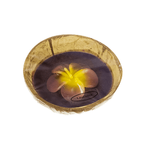 АромаСвеча Кокос Лаванда  9,5 см фиолетовый парафин, кокос