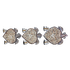 Черепашки Настенные украшения Набор 3 шт 26,23,19 см инкрустация камнем темные