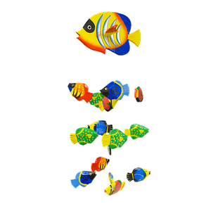 Воздушный аквариум Рыбки Агрус 70 см 16 разноцветных рыбок
