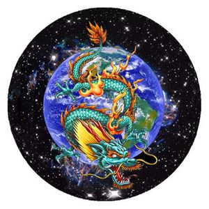 Талисман наклейка объемная Небесный дракон