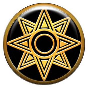 Талисман-наклейка объемная №75 Звезда Богини Иштар